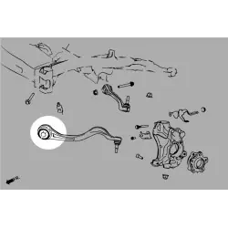 Hardrace Q0848 Front Lower Front Arm Bushing Bmw Z4, Toyota Supra - 