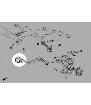 Boccola braccio anteriore inferiore anteriore Hardrace Q0848 Bmw Z4, Toyota Supra - 