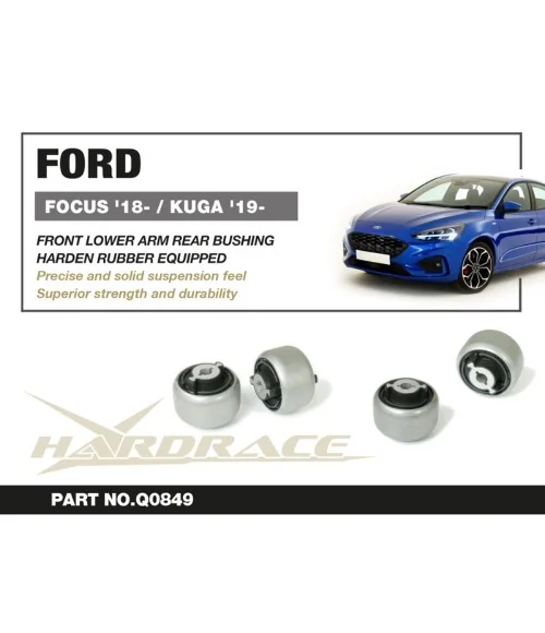 Boccola posteriore braccio inferiore anteriore Hardrace Q0849 Ford Focus, KUGA - 