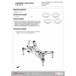 Hardrace Q0852 Rear Subframe Anti-vibration Insert Mazda CX-5 - 