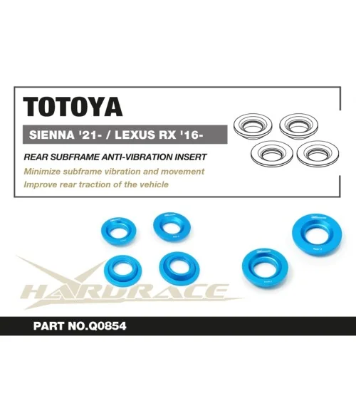 Hardrace Q0854 Rear Subframe Anti-vibration Insert Lexus RX, Toyota Sienna - 