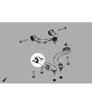 Hardrace Q0861 Front Lower Front Arm Bushing - Inner Tesla Model 3, Model y - 