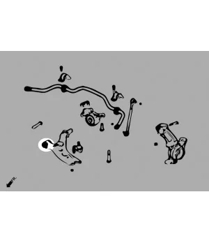 Hardrace Q0864 Front Lower Arm Bushing - Front Honda CR-V - 