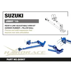 Hardrace Q0867 Rear 4-link Arm Kit Suzuki Jimny - 