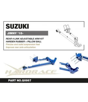 Hardrace Q0867 Rear 4-link Arm Kit Suzuki Jimny - 