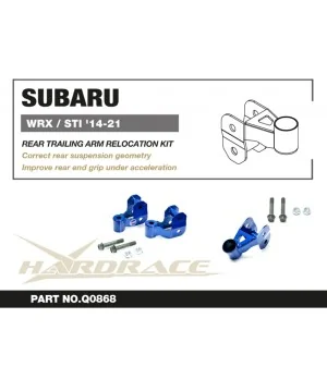 Hardrace Q0868 Rear Trailing Arm Relocation Kit Subaru WRX - 
