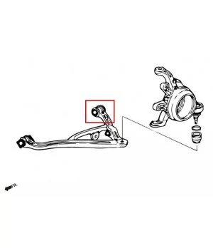 Hardrace 7424 Set Boccole braccio inferiore posteriore Honda S2000 - 