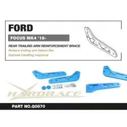 Hardrace Q0870 Rinforzo braccio oscillante posteriore Ford Focus - 