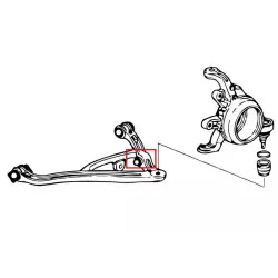 Hardrace 7423 Set Boccole braccio inferiore posteriore Honda S2000 - 