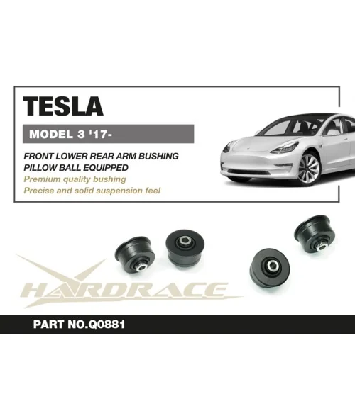Hardrace Q0881 Front Lower Rear Arm Bushing Tesla Model 3, Model y - 