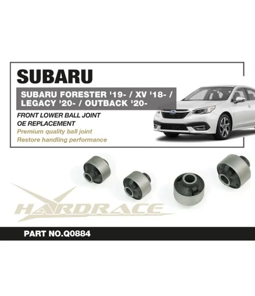Hardrace Q0884 Front Lower Arm Bushing - Rear Subaru Forester, Legacy/outback, XV - 