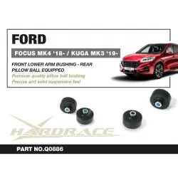 Hardrace Q0886 Front Lower Arm Bushing - Rear Ford Focus, KUGA - 