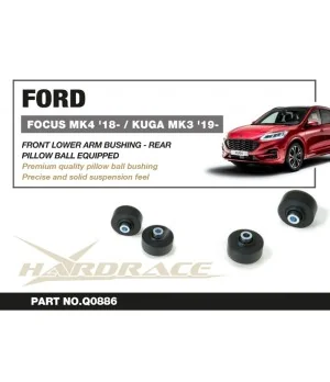 Hardrace Q0886 Front Lower Arm Bushing - Rear Ford Focus, KUGA - 