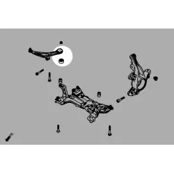 Boccola braccio inferiore anteriore Hardrace Q0886 - Posteriore Ford Focus, KUGA - 