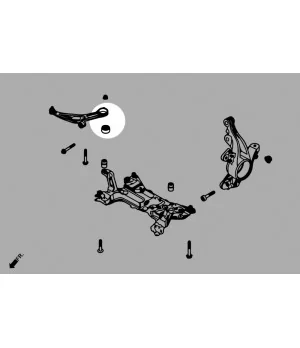 Hardrace Q0886 Front Lower Arm Bushing - Rear Ford Focus, KUGA - 