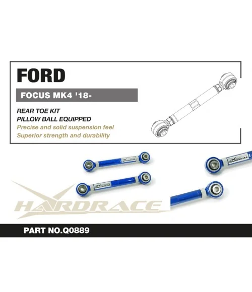 Hardrace Q0889 Rear Toe Kit Ford Focus - 