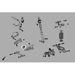 Boccola del braccio oscillante posteriore Hardrace Q0891 Toyota Yaris / vitz - 