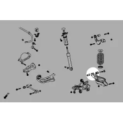 Boccola braccio inferiore posteriore Hardrace Q0892 Toyota Yaris / vitz - 