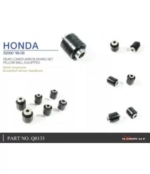Hardrace Q0133 Rear Lower Arm Bushing Set Honda S2000 - 