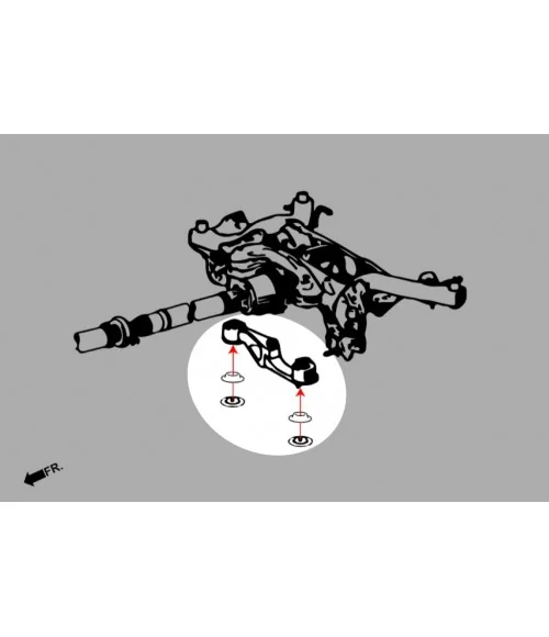 Hardrace Q0899 Rear Diff. Anti-vibration Insert - Front Toyota Yaris / vitz - 