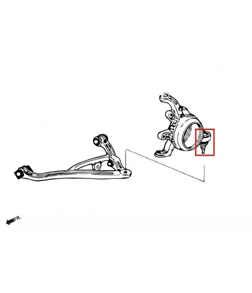 Hardrace 6998 Set Giunto sferico inferiore posteriore Honda S2000 - 