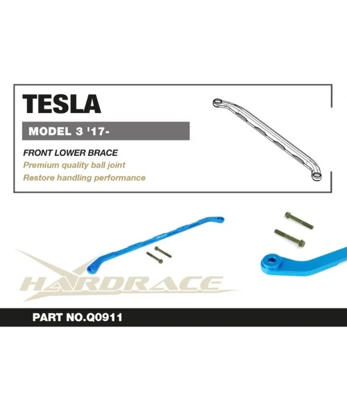 Hardrace Q0911 Front Lower Brace Tesla Model 3 - 