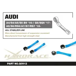 Hardrace Q0912 Barra stabilizzatrice posteriore regolabile Audi - 