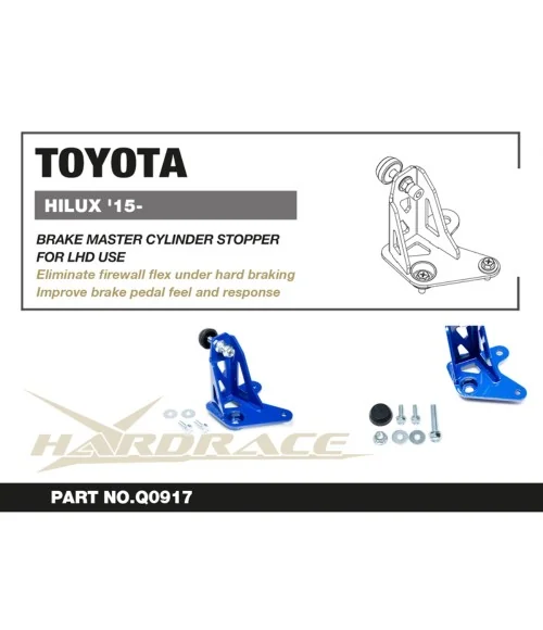 Hardrace Q0917 Brake Master Cylinder Stopper Toyota Hilux - 