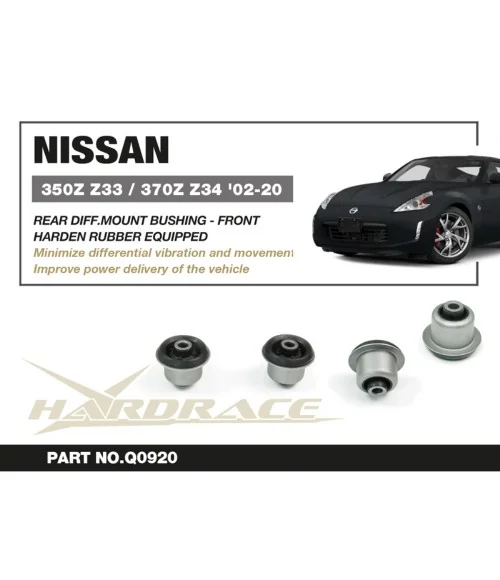 Hardrace Q0920 Rear Diff Mount Bushing - Front Nissan, Infiniti - 