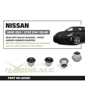 Hardrace Q0920 Rear Diff Mount Bushing - Front Nissan, Infiniti - 