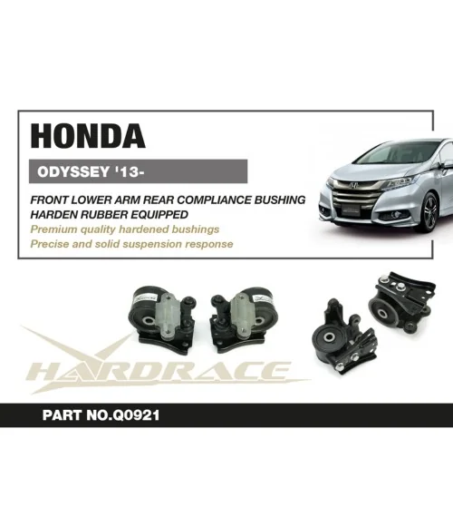 Hardrace Q0921 Front Lower Arm Bushing - Rear Honda Odyssey jdm - 
