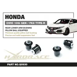 Hardrace Q0930 Rear Lower Arm Bushing Honda Civic - 