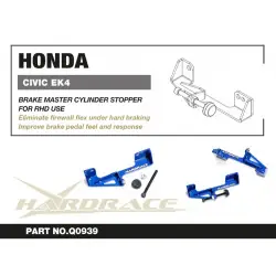 Hardrace Q0939 Brake Master Cylinder Stopper Honda Civic - 