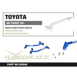 Hardrace Q0942 Rinforzo anteriore inferiore posteriore Toyota Yaris / vitz - 
