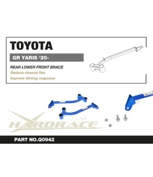 Hardrace Q0942 Rear Lower Front Brace Toyota Yaris / vitz - 
