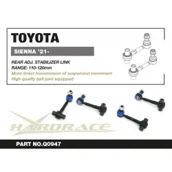 Hardrace Q0947 Rear Adj. Stabilizer Link Toyota Sienna - 