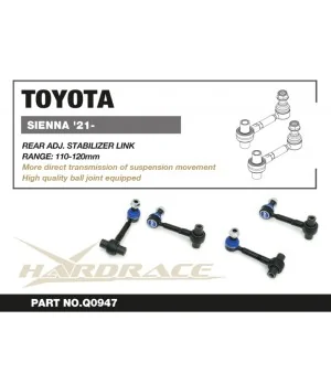 Hardrace Q0947 Rear Adj. Stabilizer Link Toyota Sienna - 