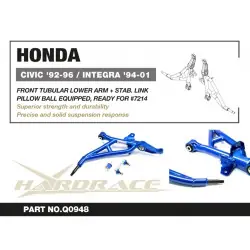Hardrace Q0948 Front Lower Arm + Stab. Link Honda Civic - 