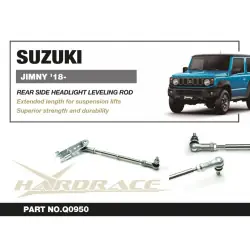 Hardrace Q0950 Rear Side Headlight Leveling Rod & Bracket Suzuki Jimny - 