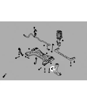 Hardrace Q0951 Front Lower Arm Bushing - Front Nissan - 