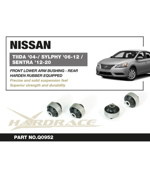 Hardrace Q0952 Front Lower Arm Bushing - Rear Nissan - 
