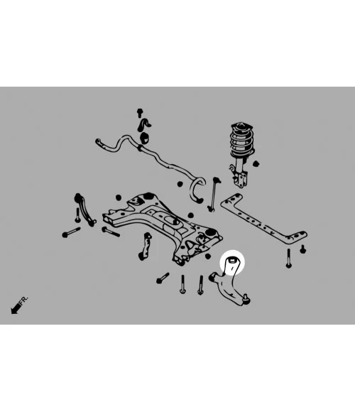 Hardrace Q0952 Front Lower Arm Bushing - Rear Nissan - 
