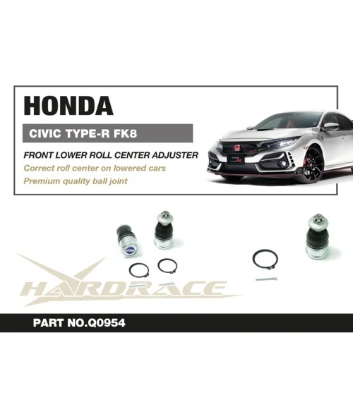 Hardrace Q0954 Front Roll Center Adjuster Honda Civic - 
