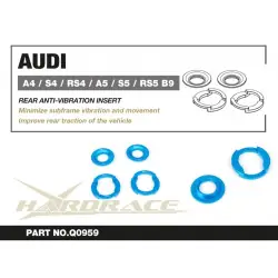 Hardrace Q0959 Inserto antivibrante per telaio ausiliario posteriore Audi A4, S4/RS4, A5, S5/RS5 - 