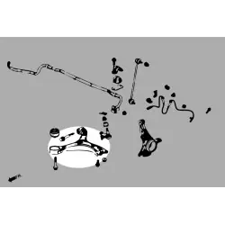 Hardrace Q0960 Braccio inferiore anteriore Honda Civic - 