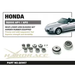 Hardrace Q0967 Rear Lower Arm Bushing Set Honda S2000 - 