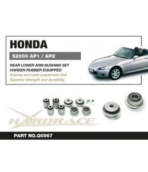 Hardrace Q0967 Rear Lower Arm Bushing Set Honda S2000 - 