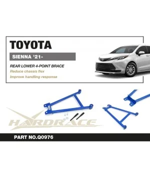 Hardrace Q0976 Rear Lower Brace Toyota Sienna - 