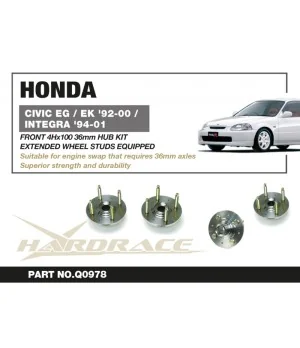 Hardrace Q0978 Mozzo ruota anteriore 36mm Honda Civic, Integra, Del Sol - 