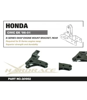Hardrace Q0982 B-series Supporto motore di ricambio - Posteriore Honda Civic - 